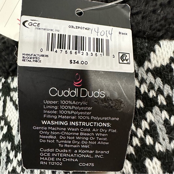 Women’s Medium Cuddl Duds Slippers - Picture 7 of 9